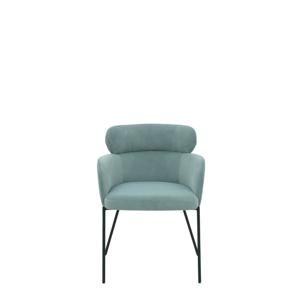 Esszimmerstuhl aus Samt oder Leder  | Modell LENNY