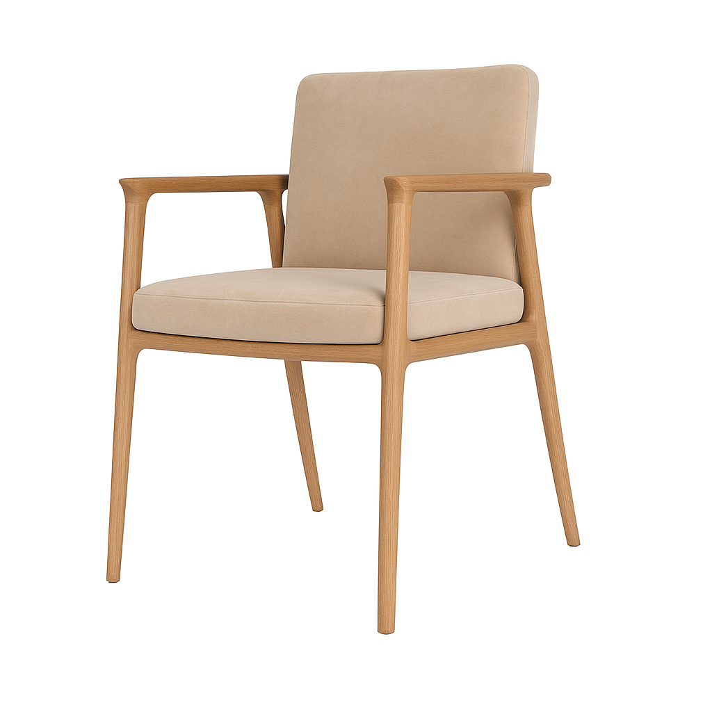 Küchenstuhl aus Samt | Modell GASPAO